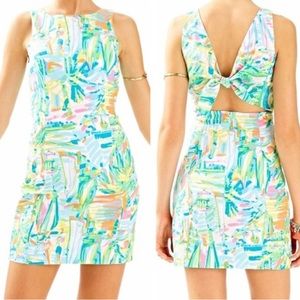 NWT Lilly Pulitzer Sea Salt and Sun Tie Back Courtney Shift Dress